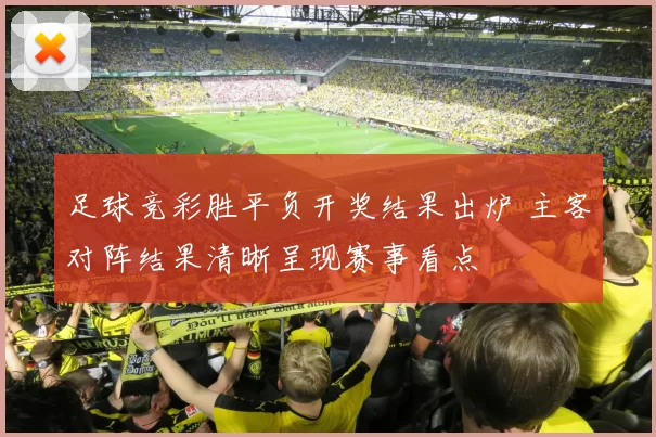 足球竞彩胜平负开奖结果出炉 主客对阵结果清晰呈现赛事看点